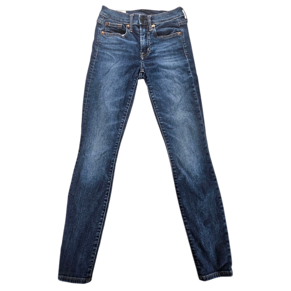 GAP Blue Skinny Jeans with Stretch and Vintage Wash Size 24